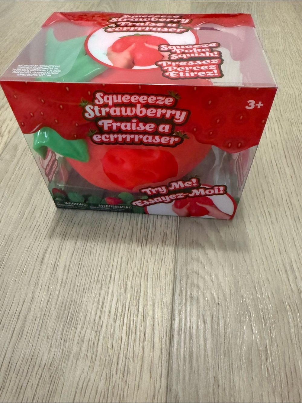 Sunny Days Jumbo Squeezy Strawberry Squishy Toy Stress Relief Sensory Fun